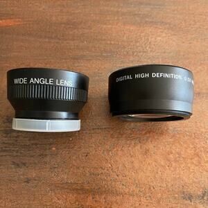 Wide Angle Lens High Definition Made in Japan Lot of 02 Lenses